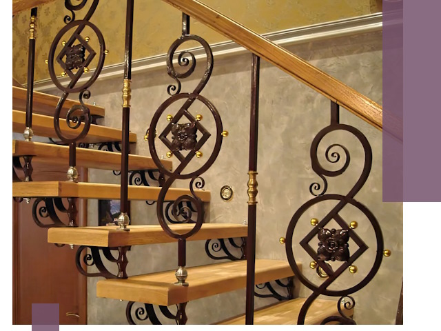 Изготовление кованых лестниц под ключ в Железногорске