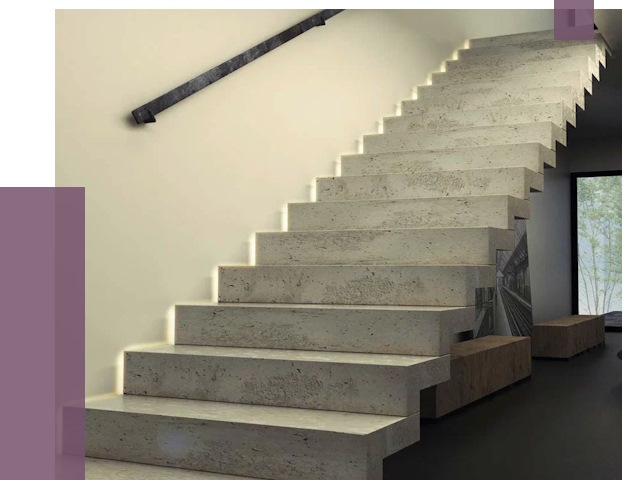 Облицовка бетонных лестниц в Железногорске от 4652 руб/м2 