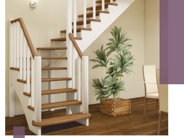 Г-образные лестницы под ключ в Железногорске — изготовление и монтаж