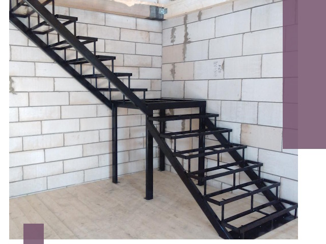 Лестницы на металлокаркасе под ключ в Железногорске — изготовление и монтаж