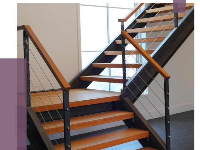 Изготовление лестниц на металлокаркасе в Железногорске от 19123 руб. | ПРОЛЁТ-Жлр