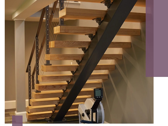 Лестницы на монокосоурах под ключ в Железногорске - изготовление и монтаж