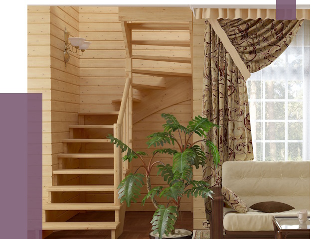 Лестницы для дачи в Железногорске от 76752 руб.  | ПРОЛЁТ-Жлр