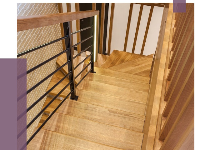 Лестницы из ясеня в Железногорске под ключ от 10130 руб. 