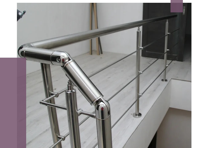 Перила из нержавеющей стали в Железногорске от 9097 руб. под ключ | ПРОЛЁТ-Жлр