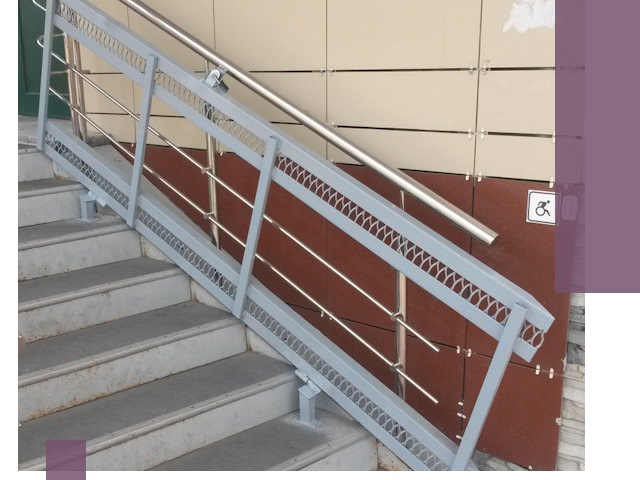 Изготовление откидных пандусов под ключ в Железногорске