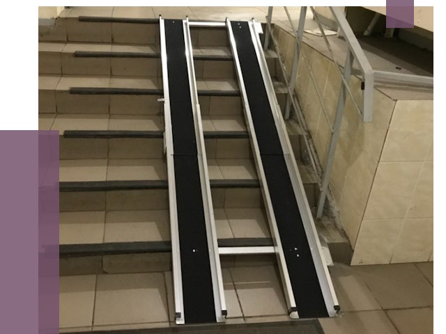 Установка пандуса в подъезд в Железногорске от 8063 руб. под ключ | ПРОЛЁТ-Жлр