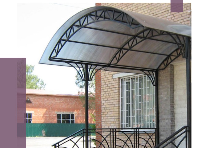 Металлические навесы и козырьки в Железногорске от 12921 руб.