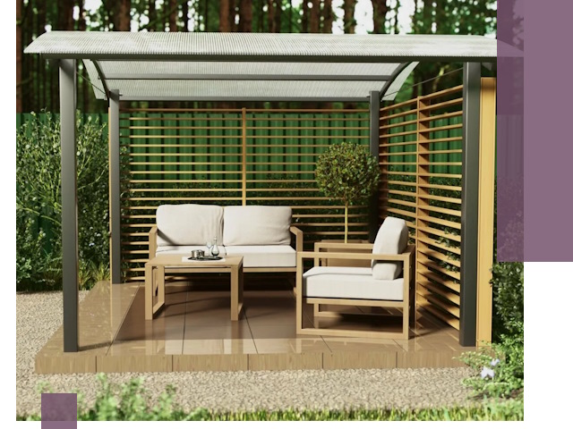 Навесы для дачи в Железногорске: изготовление, монтаж и демонтаж