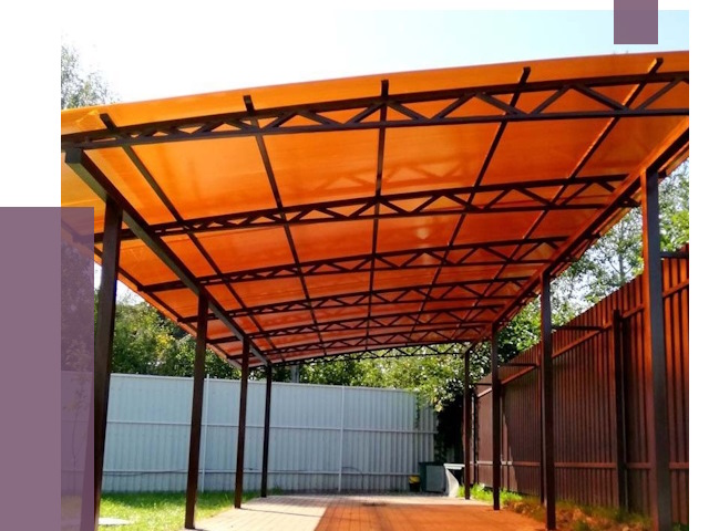 Односкатные навесы под ключ в Железногорске от 13283 руб. 