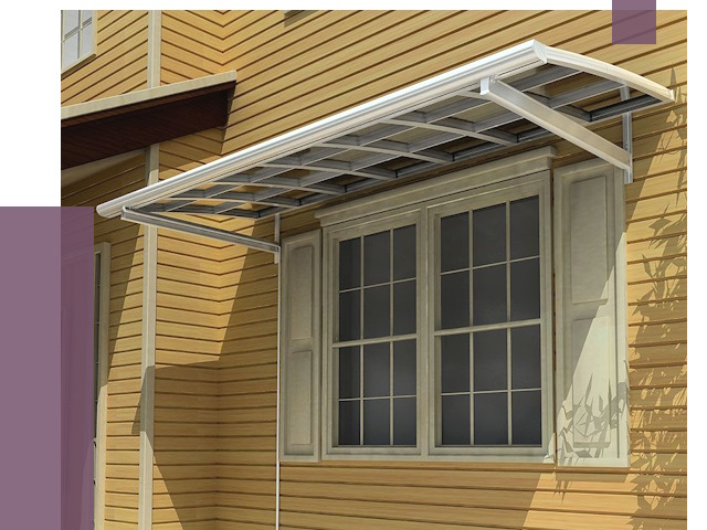 Козырьки над окнами в Железногорске от 7701 руб. — монтаж, покупки | ПРОЛЁТ-Жлр