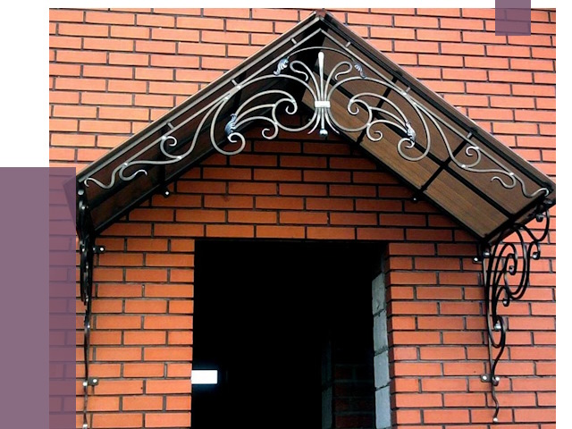 Металлические козырьки в Железногорске от 10802 руб. 