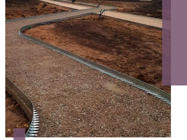 Металлические бордюры под ключ в Железногорске — изготовление и монтаж