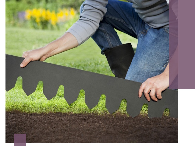 Металлические бордюры для газона в Железногорске — изготовление и монтаж